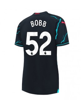 Billige Manchester City Oscar Bobb #52 Tredjedrakt Dame 2023-24 Kortermet